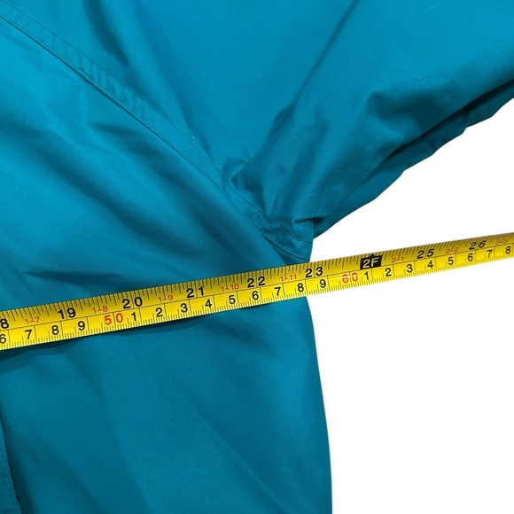 LIKE NEW VINTAGE Columbia Radial Sleeve Pullover Jacket Teal 1/4 Zip Windbreaker - Picture 12 of 15